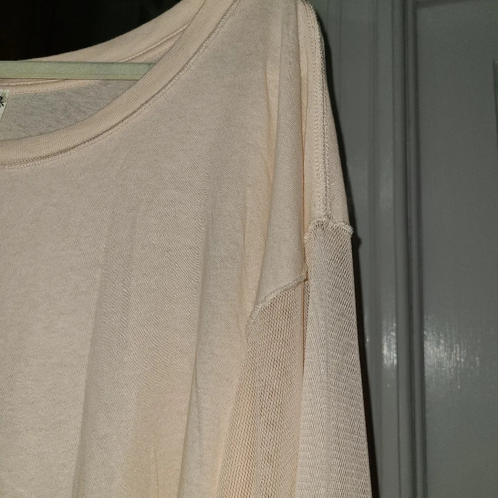 Free People Women's Still Got It Tee in Pink Flowy Girly Cottagecore Top Medium - Picture 7 of 9